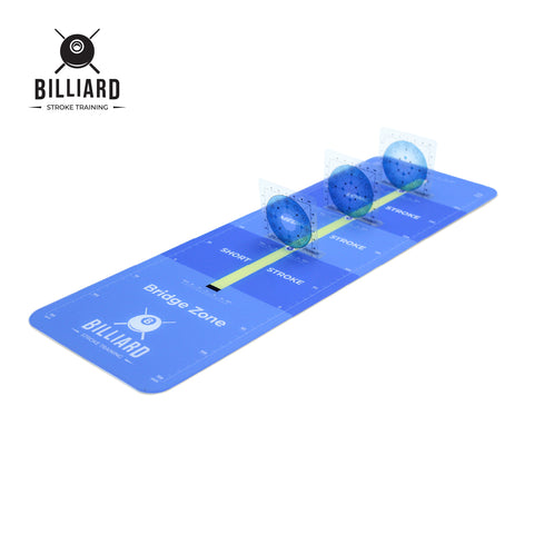 Billiard Cue Stroke Training board with virtual card