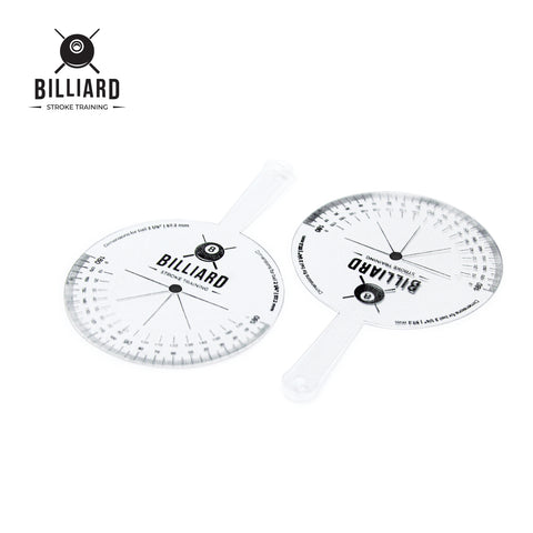 billiard ghost ball trainer with angle and measuring point