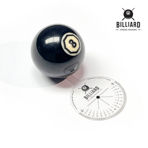 billiard ghost ball trainer with billiard pool ball