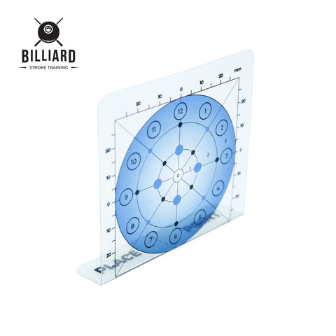 virtual billiard ball card no holes for practice cue stroke billiard, and stroke force
