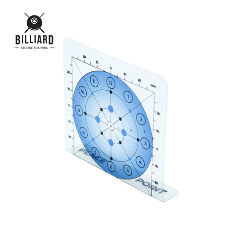 virtual billiard ball card no holes for practice cue stroke billiard, and stroke force
